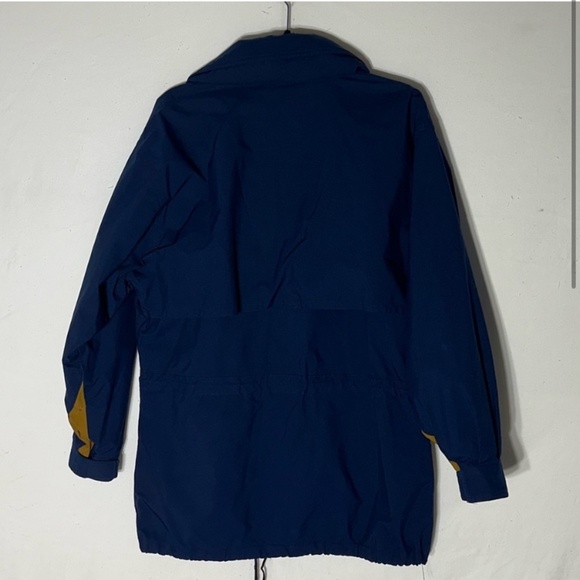 Vintage Eddie Bauer Navy Blue Utility Style Light Jacket W Goretex Lamination L - Picture 2 of 14